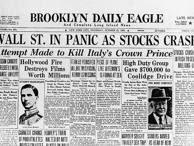 Crack de la bolsa de NY