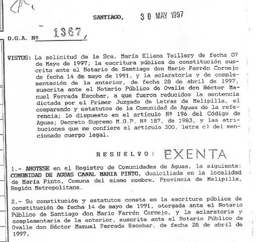 DGA Resuelve Comunidad María Pinto