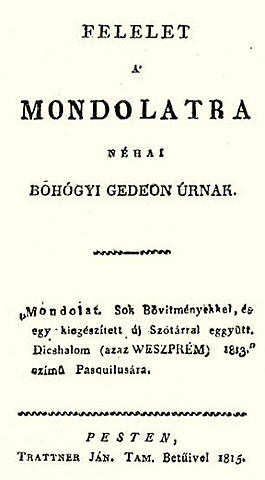 Felelet a Mondolatra