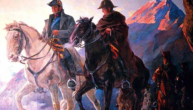 El ejército libertador cruza los Andes