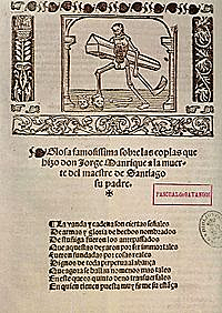 Jorge Manrique: Coplas a la muerte de su padre.