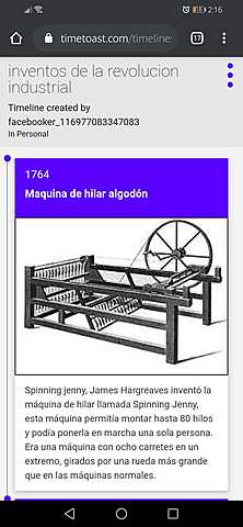 Máquina de hilar algodon