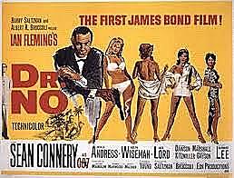 "Dr. No" the first James Bond movie premiers