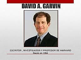 David A. Garvin agrupa las definiciones de calidad en 5 enfoques básicos