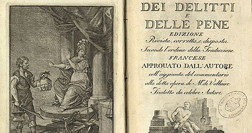 Publicación del tratado "Dei delitti e delle pene " de Cesare Beccaria