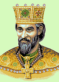 Boris I. Michal přijímá křesťanství