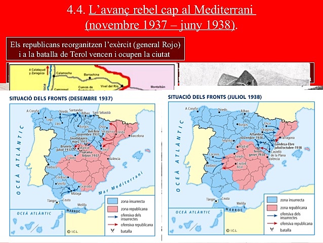 Espanya es divideix en dos bàndols: els republicans i els insurrectes