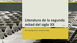 Timeline: "La literatura de la segunda mitad del siglo XX"