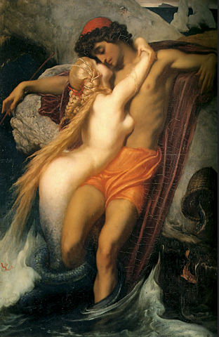 El pescador y la sirena, Frederic Leighton