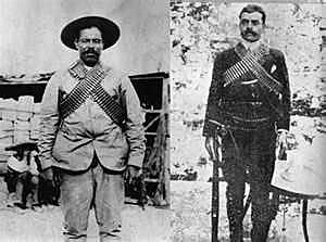 Surgen las insurgencias de Francisco Villa y Emiliano Zapata