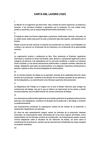 Carta del Trabajo