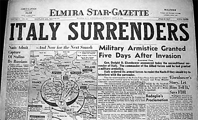 Italy Surrenders to the Allies