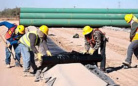 Inicio de construcción de ductos