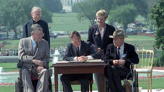 Signing of the Americans With Disabilities Act