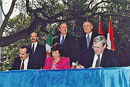 Signing of the North American Free Trade Agreement