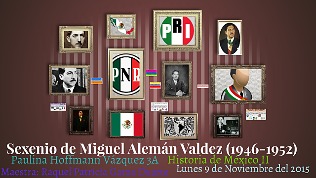 inicio de la presidencia de Miguel Aleman Valdez