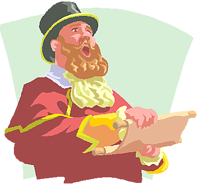 Pregoneros en las plazas comunes