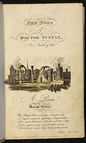 "Los viajes del doctor syntax" Thomas Rowlandson