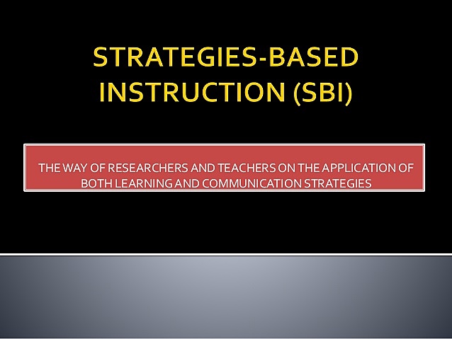 Strategies-Based Instruction