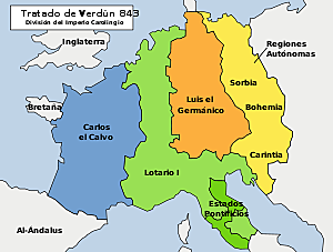 Separación del Imperio Carolingio