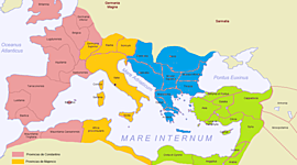 Timeline: Conquistas y anexiones romanas de época imperial: De Augusto a Trajano