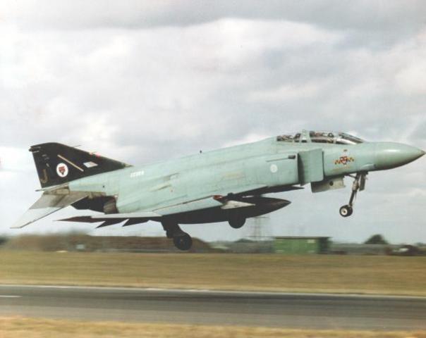 74 Sqn. reform at Wattisham flying the US Navy F4J Phantom
