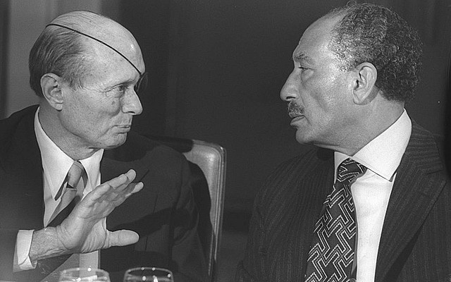 Anwar Sadat visits Israel
