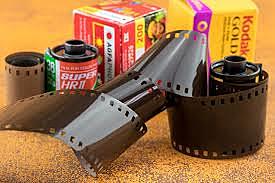 rollo de pelicula y la camara kodak