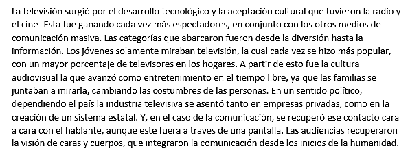 Televisión (Reflexión)