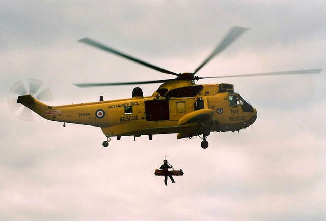 2 Sea King Mk11 helicopters as Air Sea Rescue