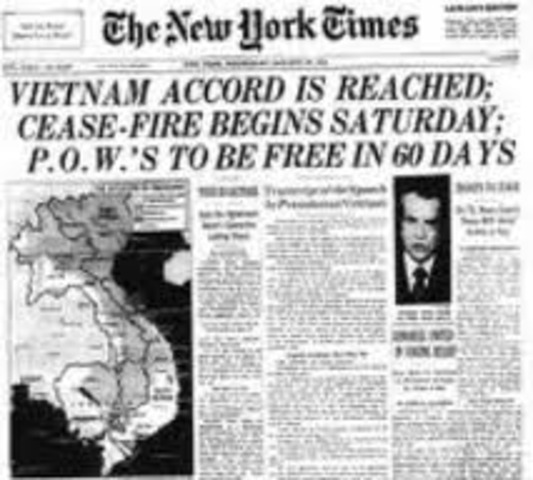 Cease-fire Signed in Paris: