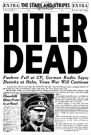 Adolf Hitler dies!!