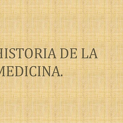 Timeline: "Historia de la medicina"