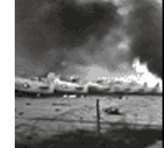 American Aircraft burns to the ground