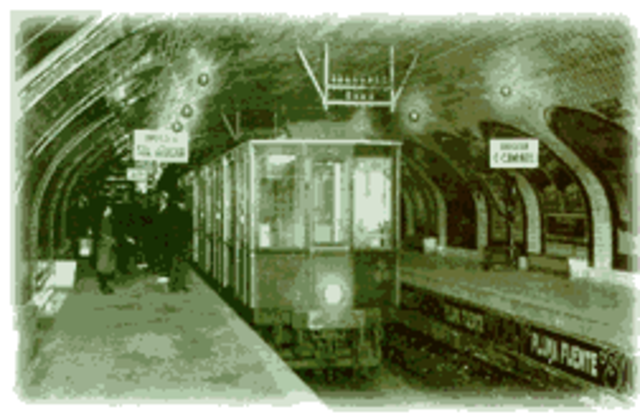 1ª Linea de Metro. Madrid-  La población