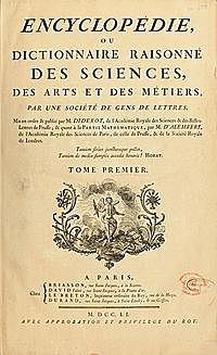 LA ENCICLOPEDIA DE DENIS DIDEROT Y JEAN LE ROND D'ALEMBERT