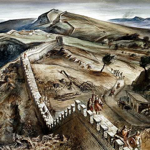 Hadrian Wall is built