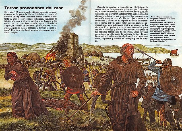 Atac Víking al monestir de Lindisfarmer.