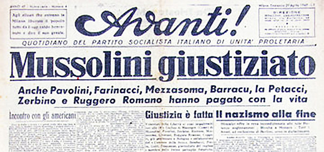 La cattura e la morte di Mussolini