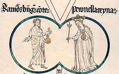 Ramon Berenguer IV es casa amb Peronella d'Aragó