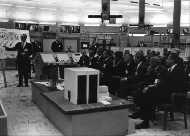 President Kennedy gives a speech