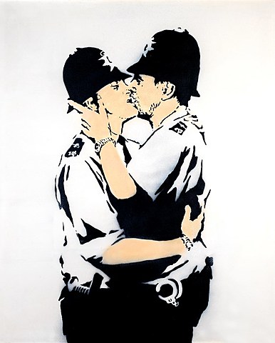 Kissing Coppers - Banksy