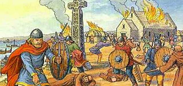 Atac Viking al monastir de Lindisfarne