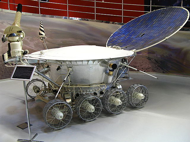 Lunokhod 1, the first space rover for sample of lunar soil automatically extracted and brought to Earth.