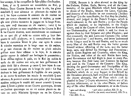 Statute of Pleadings