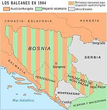 Austria -Hungria se anexiona Bosnia-Herzegovina