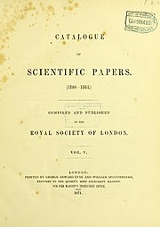 Catalogue of Papers