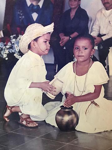 I dance in a cultural act.