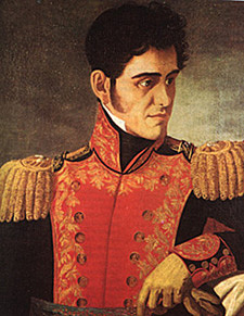 Antonio López de Santa Anna, presidente de México por primera vez