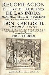 legislacion de las indias